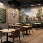 AR Tech Wall Graphics in Public Spaces and Cafes
