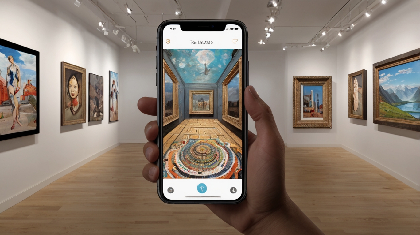 Augmented Reality Art Galleries via Smartphone