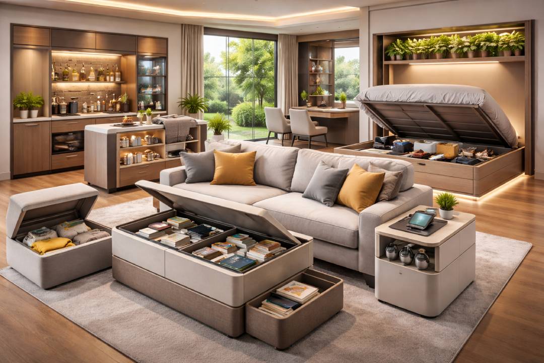 Smart Living: Multifunctional Furniture with Hidden Storage