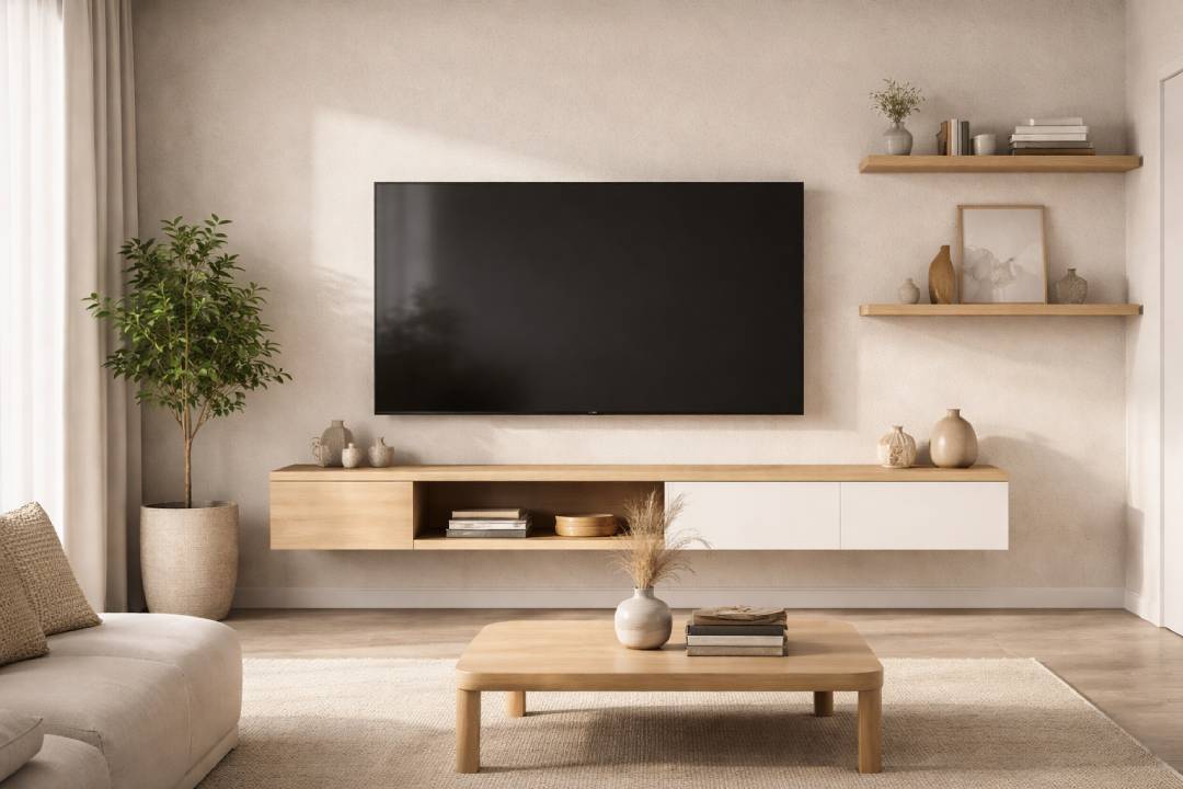 The Advantages of Hanging TV Design for Minimalist Rooms