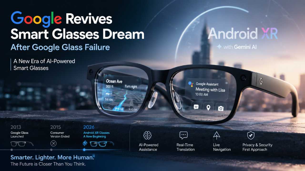 Google Revives Smart Glasses Dream After Google Glass Failure
