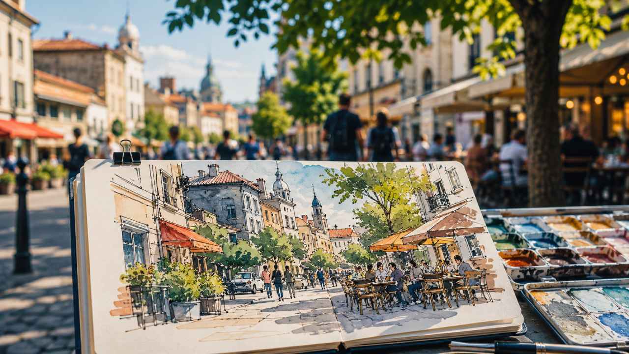 Urban Sketching Inspires Creative Explorations Through Everyday City Life